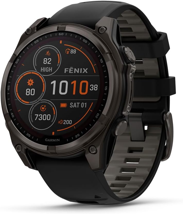Garmin fēnix® 8 – 47 mm,Solar,Sapphire,Premium Multisport GPS Smartwatch